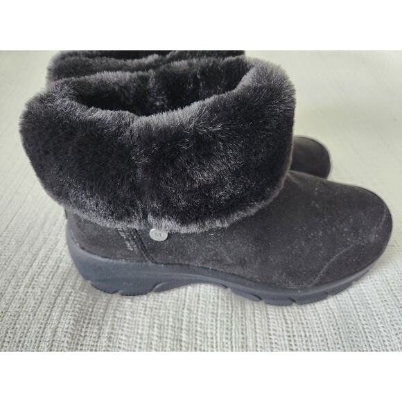 Skechers x Martha Stewart Easy Going Comfy Cool Boots Sz 8 Microsuede Black - Picture 5 of 11